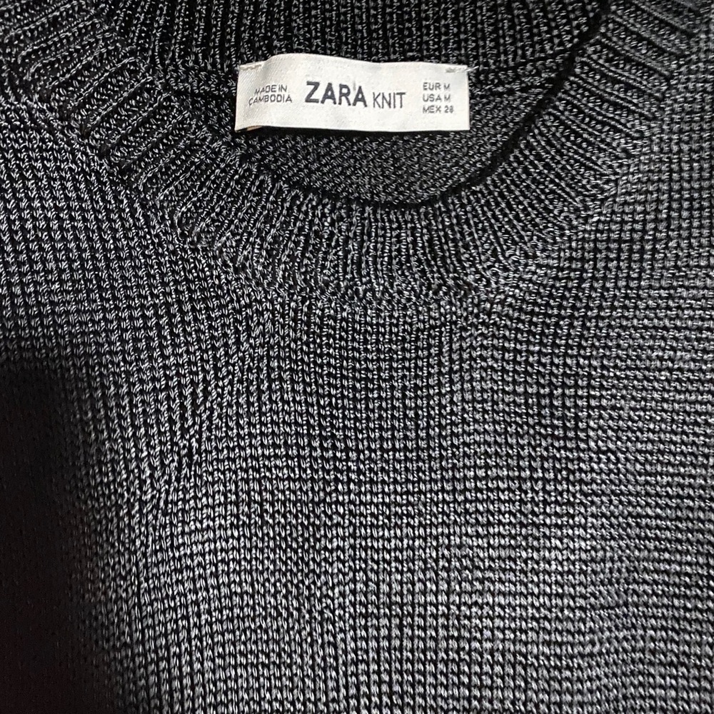 Zara knit black top